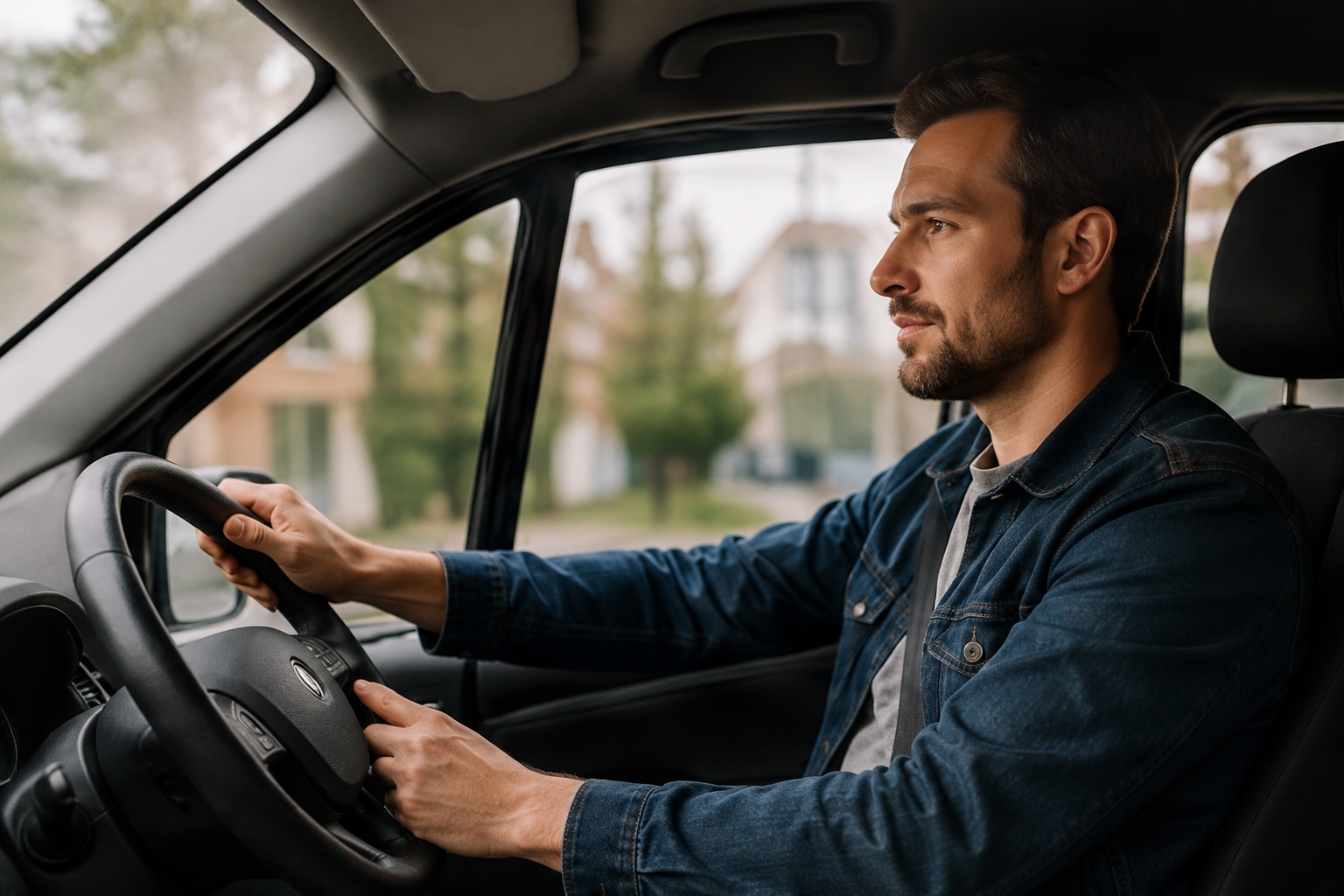 Driver on a commute that can carry a Moot delivery